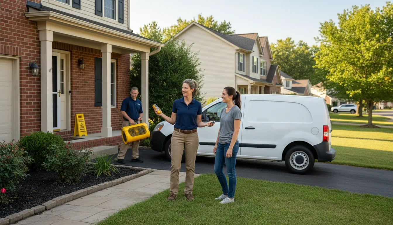 Residential water damage restoration in Stella, NC